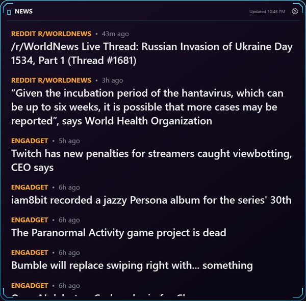 News widget