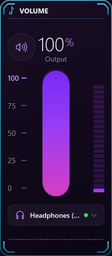 Volume Aero widget